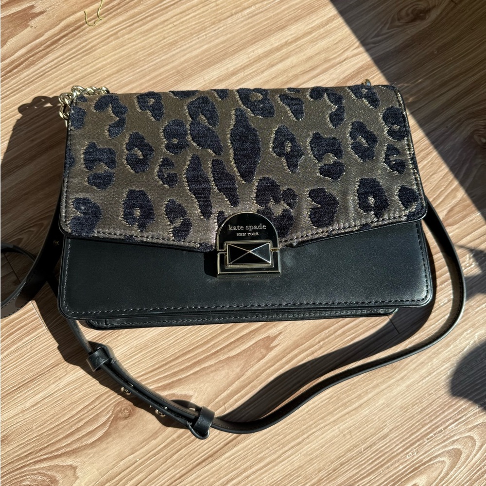 Kate Spade Leopard Print Shoulder Bag - Like New - Picture 5 of 14